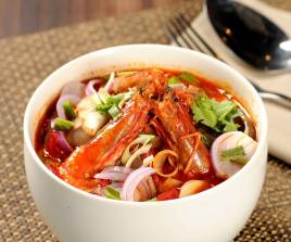 Veg. Mihun Tomyam Soup / வெஜ் மீஹூன் தோம்யாம் சூப் 